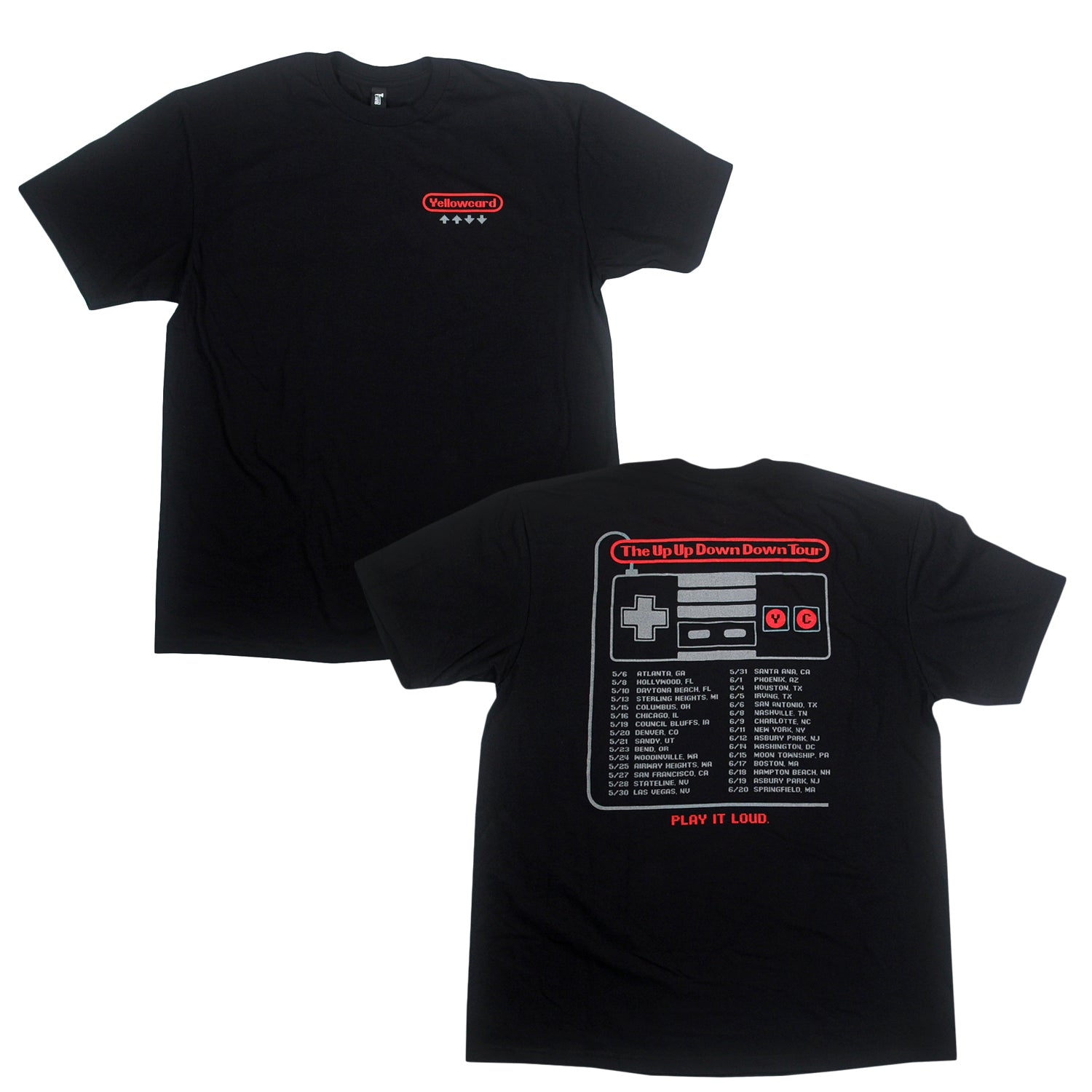 Controlled Tour - Black T-Shirt – Yellowcard