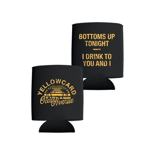 Official Yellowcard Merchandise. Bottoms Up Koozie.