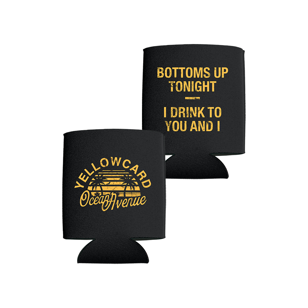 Official Yellowcard Merchandise. Bottoms Up Koozie.