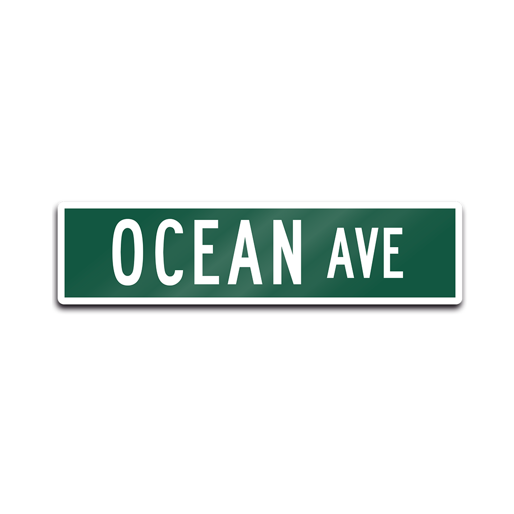 Official Yellowcard Merchandise. Ocean Avenue Street Sign.